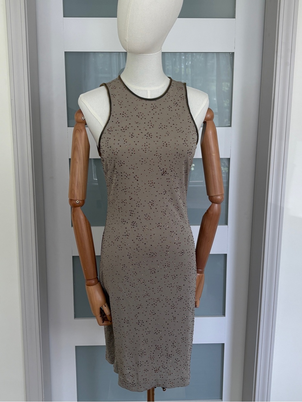 VTG Nicole Miller Backless Glitter Mini Dress